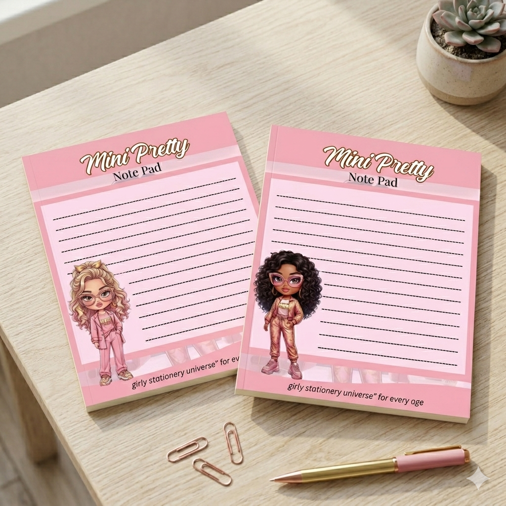 Cute Pocket Memo Pad | Girly Desk & Planner Accessory