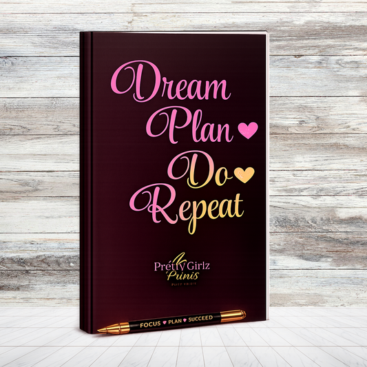 Dream Plan Do Repeat Softcover Journal – 100 Page Motivational Journal