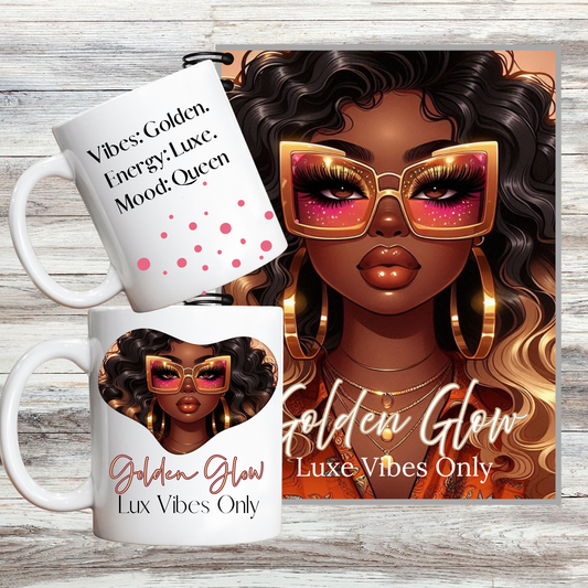 Golden Glow Notebook | Luxe Vibes