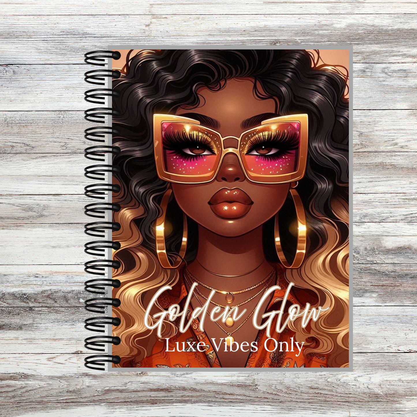 Golden Glow Notebook | Luxe Vibes