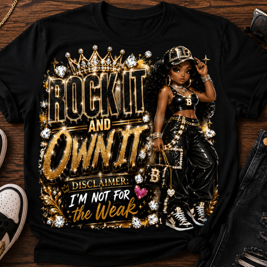 Rock It and Own It – Disclaimer: I'm Not for the Weak PNG