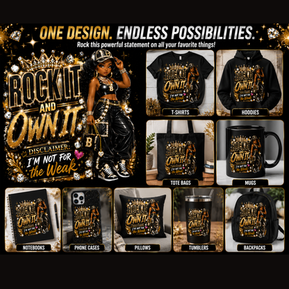 Rock It and Own It – Disclaimer: I'm Not for the Weak PNG