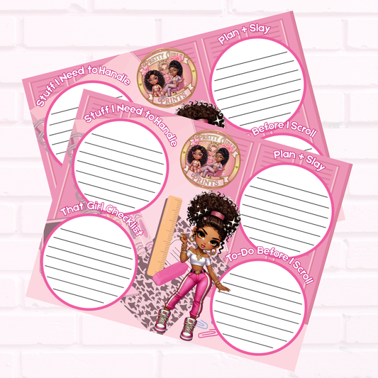 Pink Productivity Planner Pad for Daily Tasks, Goals & To-Do Lists