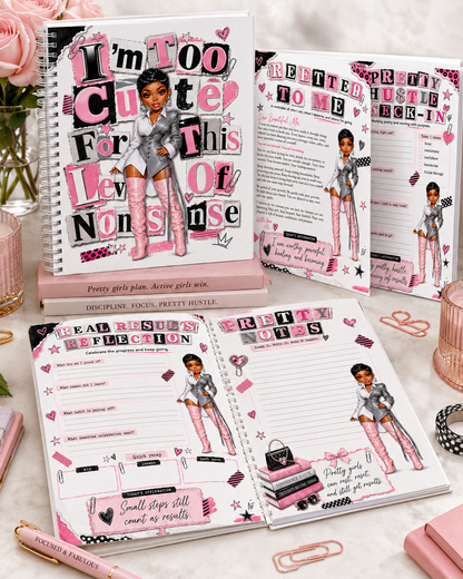 I'm Too Cute For This Level of Nonsense Spiral Planner Journal