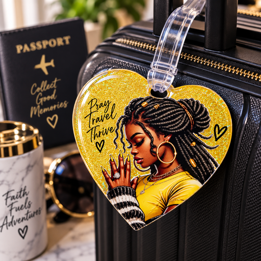 Livin' on a Prayer Handmade Glitter Resin Heart Keychain | Faith Gift