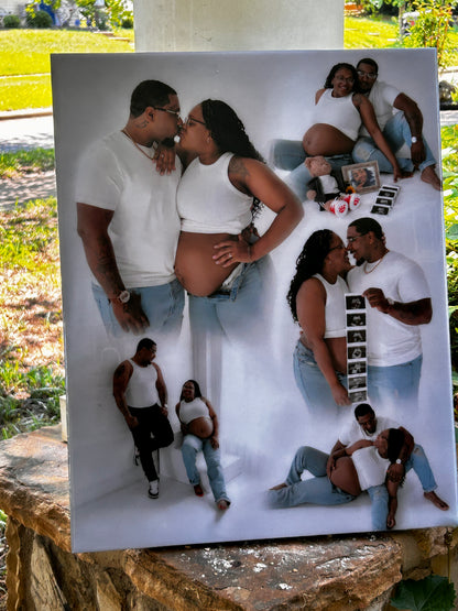 Personalized Photo Collage Canvas Wall Art | Custom Memory Print