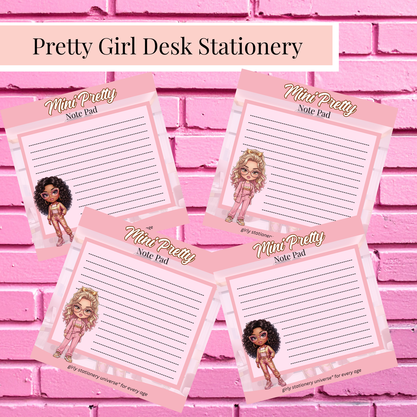 Cute Pocket Memo Pad | Girly Desk & Planner Accessory