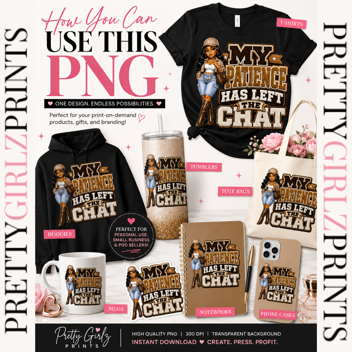 My Patience Has Left the Chat PNG Digital Download