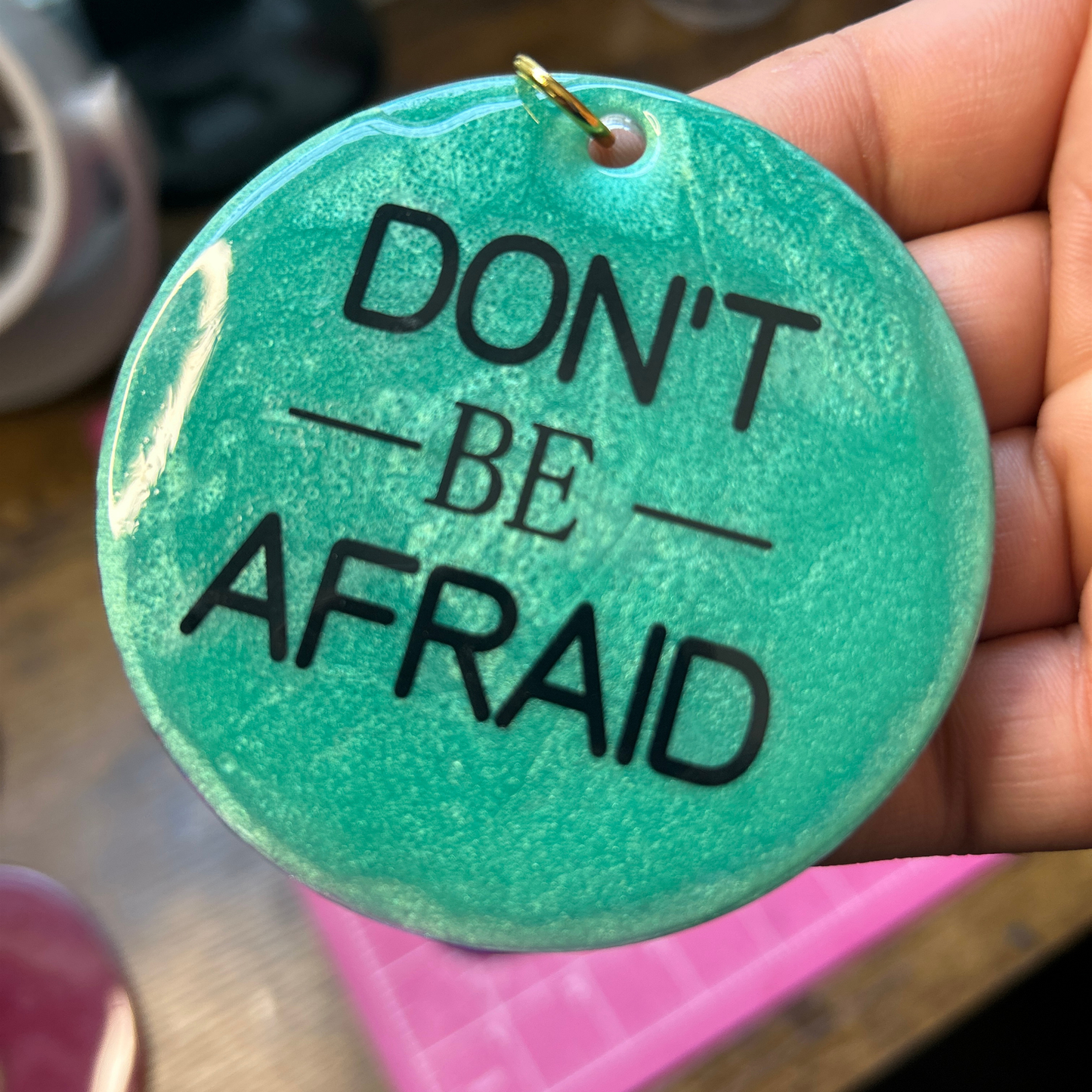 Own Your Power Resin Keychain