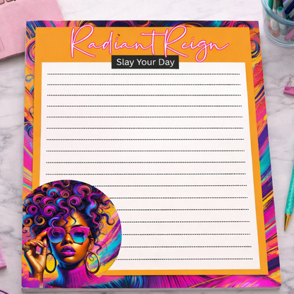 Colorful Glam Desk Pad for Notes