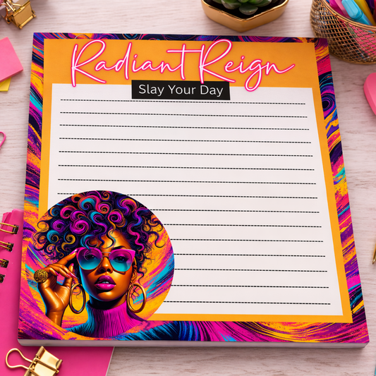 Colorful Glam Desk Pad for Notes